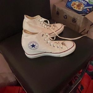 Converse high top wedge heel